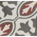 Adorne Leon Terracotta, White and Grey Wall & Floor Tile 200mm x 200mm